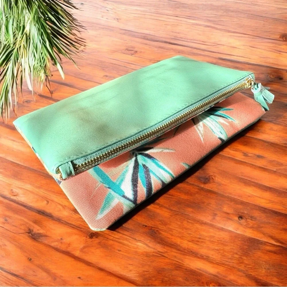 RACHEL PALLY Fold-Over Clutch Bag - Tropical Print